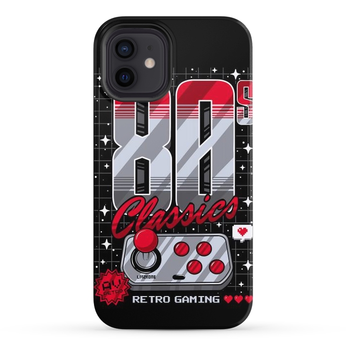 iPhone 12 StrongFit 80s Classics Retro Gaming by LM2Kone