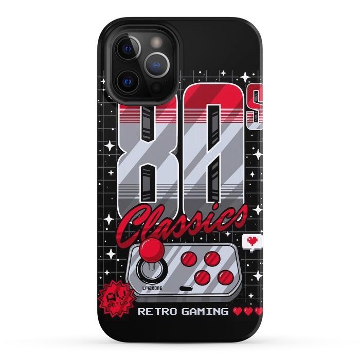 iPhone 12 Pro StrongFit 80s Classics Retro Gaming by LM2Kone