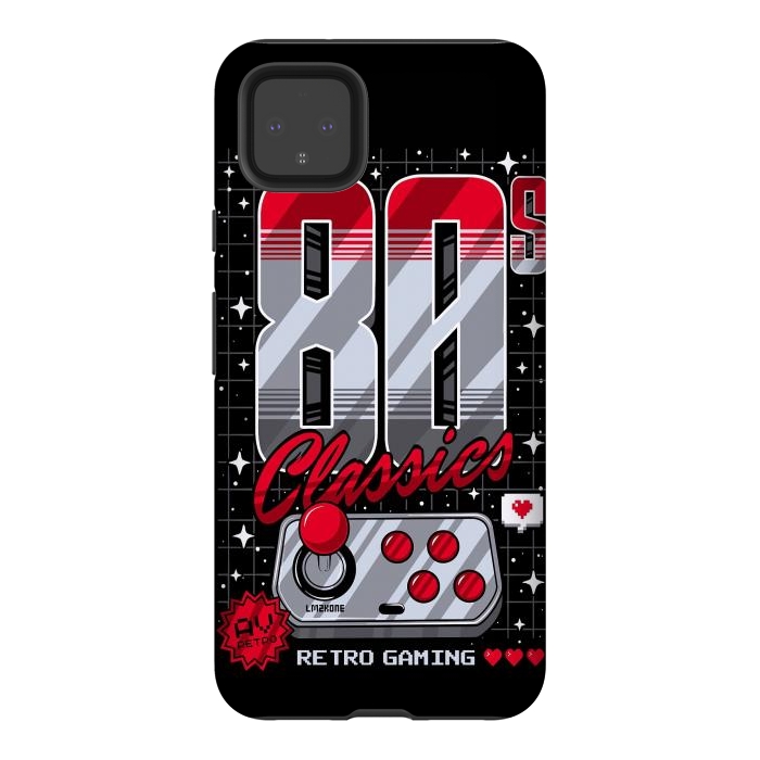 Pixel 4XL StrongFit 80s Classics Retro Gaming by LM2Kone