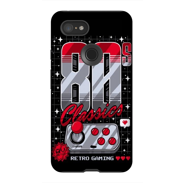 Pixel 3XL StrongFit 80s Classics Retro Gaming by LM2Kone