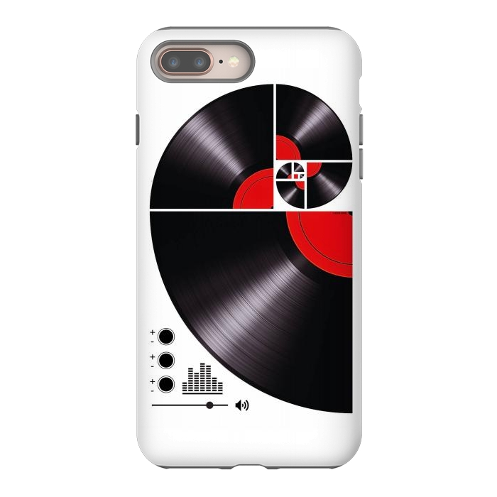 iPhone 7 plus StrongFit Fibonacci Spiral Vinyl by LM2Kone