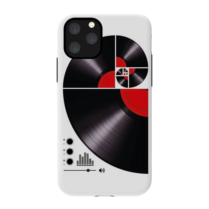 iPhone 11 Pro StrongFit Fibonacci Spiral Vinyl by LM2Kone