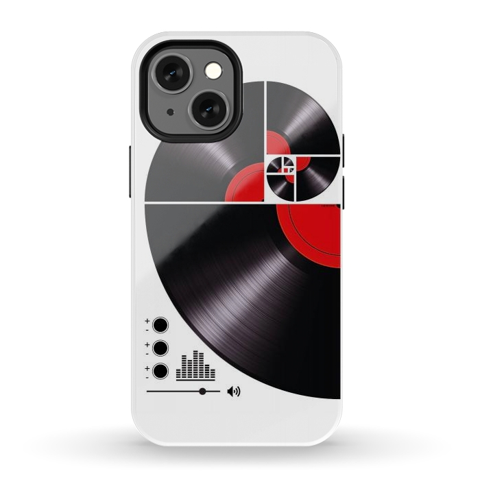 iPhone 12 mini StrongFit Fibonacci Spiral Vinyl by LM2Kone