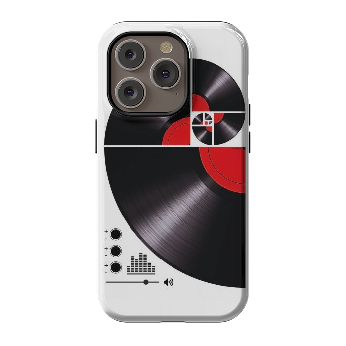 iPhone 14 Pro StrongFit Fibonacci Spiral Vinyl by LM2Kone