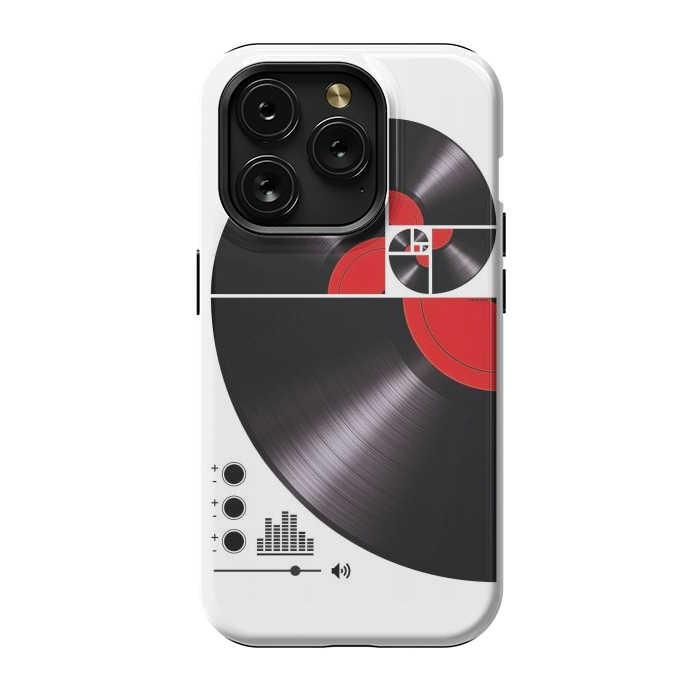 iPhone 15 Pro StrongFit Fibonacci Spiral Vinyl by LM2Kone