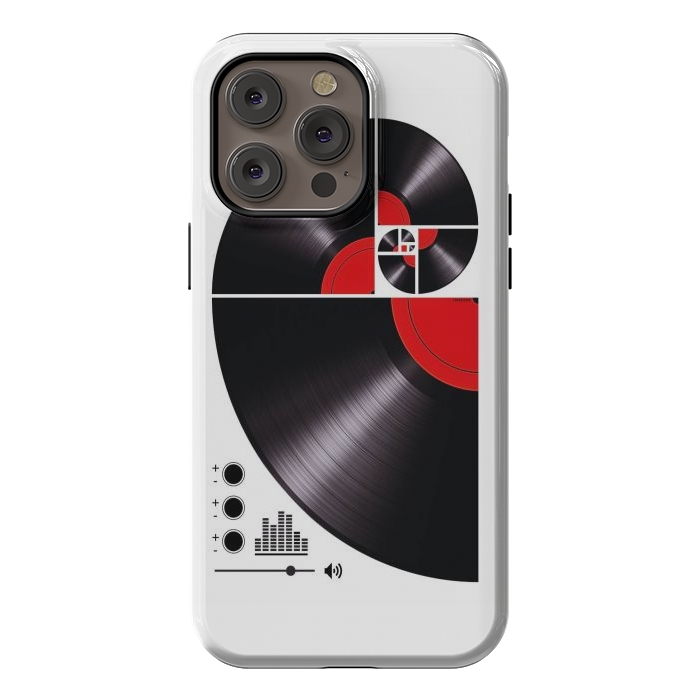 iPhone 14 Pro max StrongFit Fibonacci Spiral Vinyl by LM2Kone