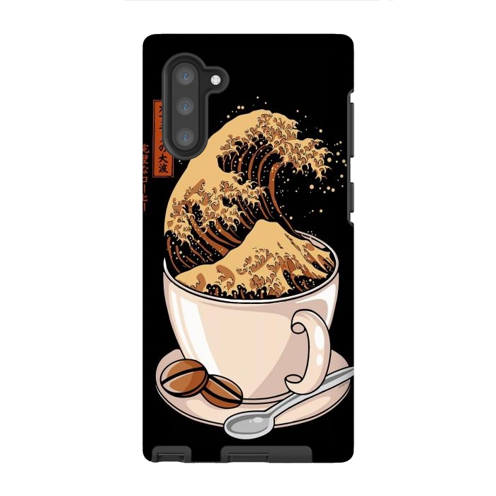 Galaxy Note 10 StrongFit The Great Wave of Cappuccino by LM2Kone