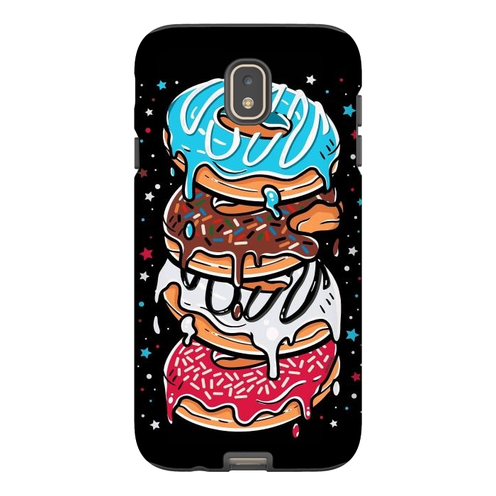 Galaxy J7 StrongFit Stack of Multi-colored Donuts by LM2Kone