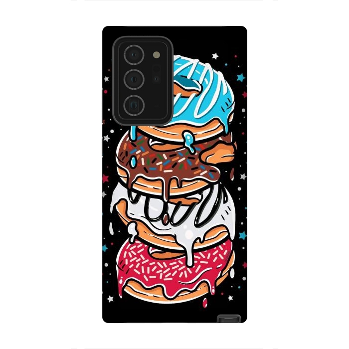 Galaxy Note 20 Ultra StrongFit Stack of Multi-colored Donuts by LM2Kone