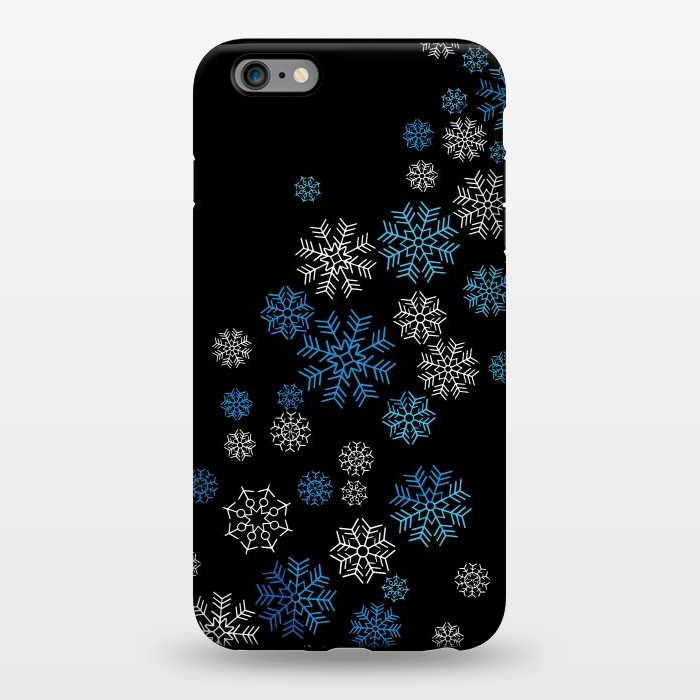 iPhone 6/6s plus StrongFit Christmas Blue Snow Pattern by LM2Kone