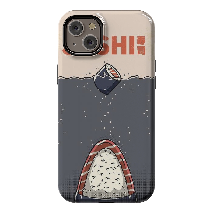 iPhone 14 Plus StrongFit SUSHI Shark by LM2Kone