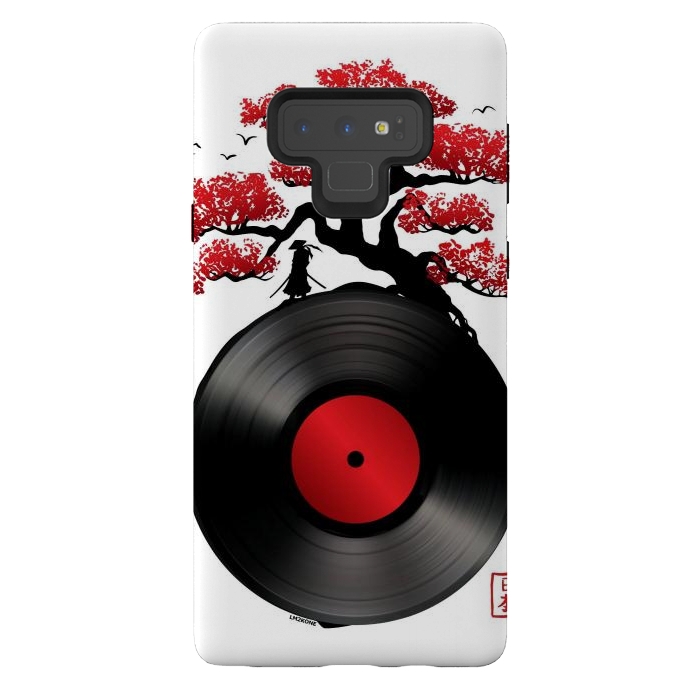 Galaxy Note 9 StrongFit Japanese Music Vinyl by LM2Kone