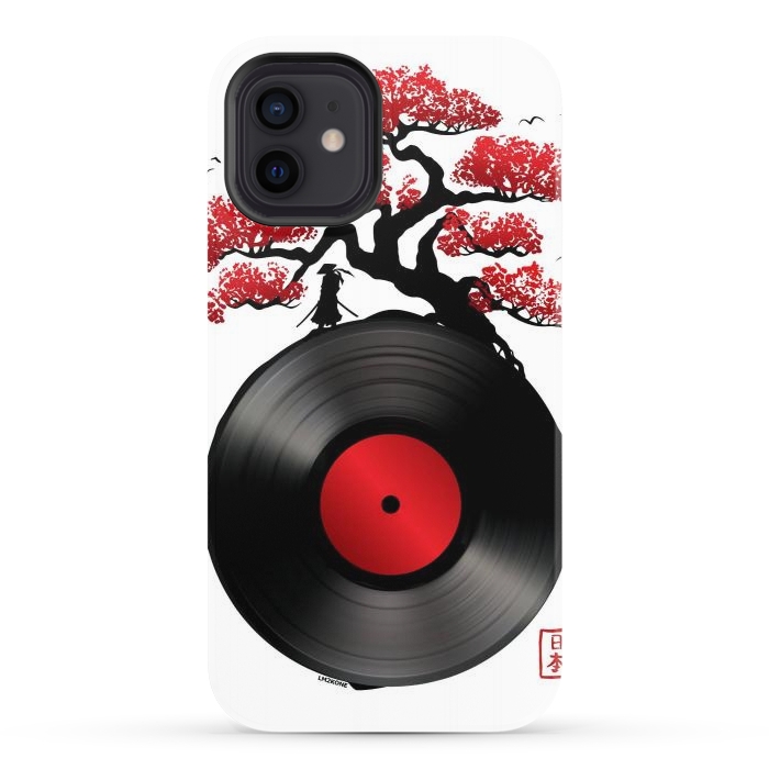 iPhone 12 StrongFit Japanese Music Vinyl by LM2Kone