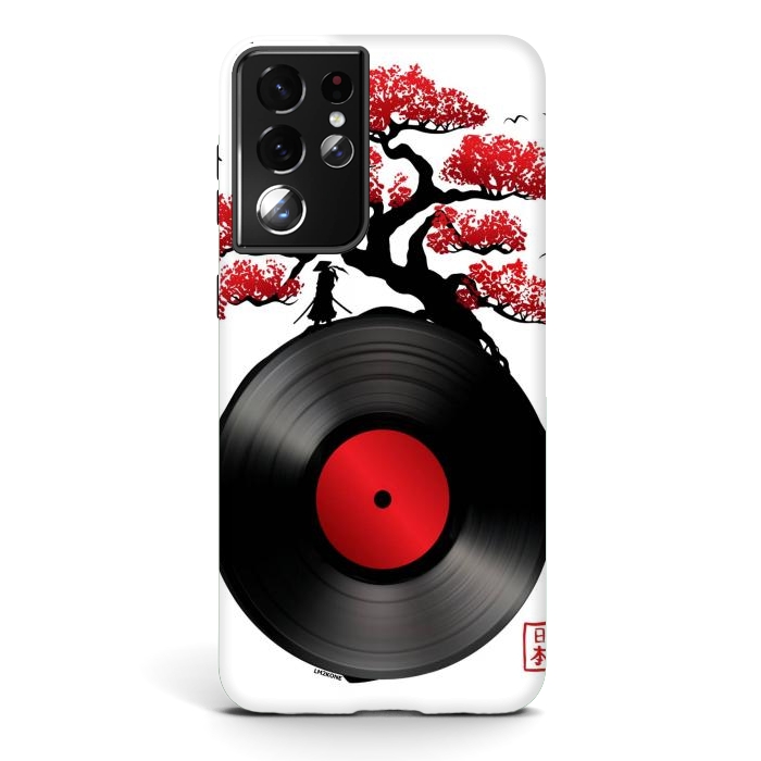 Galaxy S21 ultra StrongFit Japanese Music Vinyl by LM2Kone