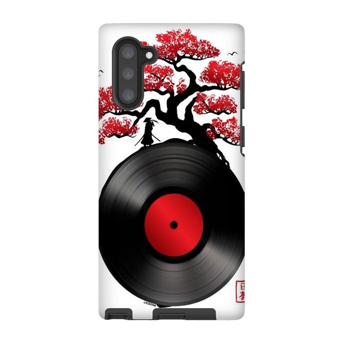 Galaxy Note 10 StrongFit Japanese Music Vinyl by LM2Kone