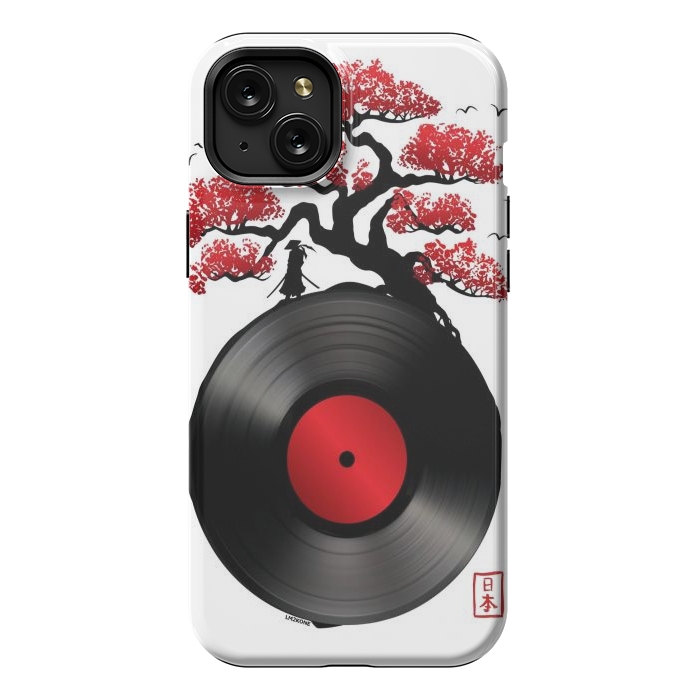 iPhone 15 Plus StrongFit Japanese Music Vinyl by LM2Kone