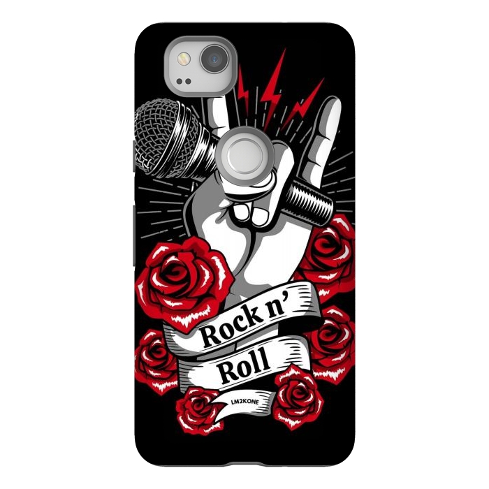 Pixel 2 StrongFit Rock N Roll - Metal Roses by LM2Kone