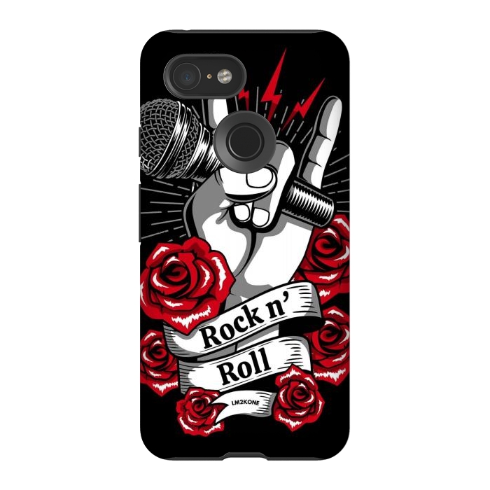 Pixel 3 StrongFit Rock N Roll - Metal Roses by LM2Kone