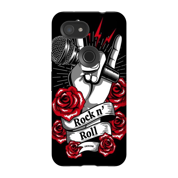 Pixel 3A StrongFit Rock N Roll - Metal Roses by LM2Kone