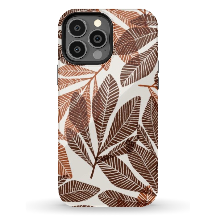 iPhone 13 Pro Max StrongFit Lacy Leaves by Tiny Thistle Studio