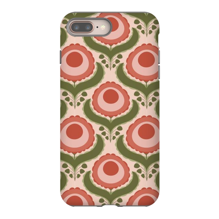iPhone 7 plus StrongFit Geometric Floral by Tiny Thistle Studio
