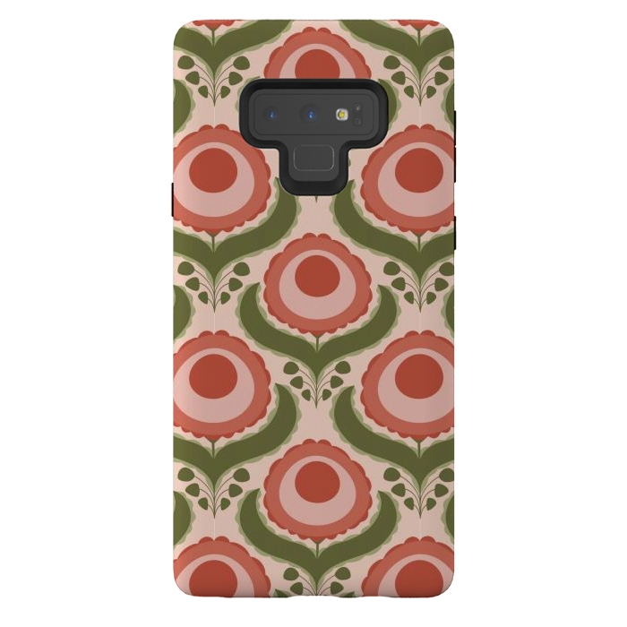 Galaxy Note 9 StrongFit Geometric Floral by Tiny Thistle Studio