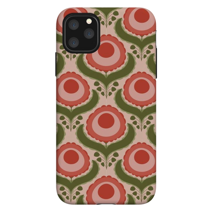 iPhone 11 Pro Max StrongFit Geometric Floral by Tiny Thistle Studio