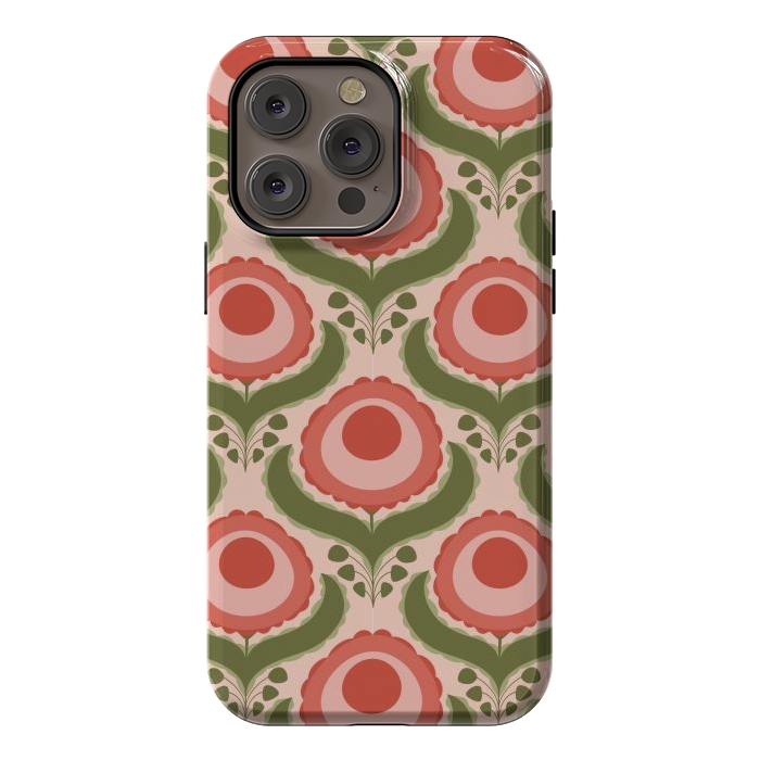 iPhone 14 Pro max StrongFit Geometric Floral by Tiny Thistle Studio