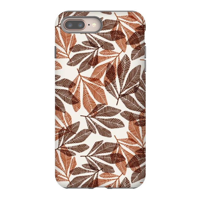 iPhone 7 plus StrongFit Lacy Leaves by Tiny Thistle Studio