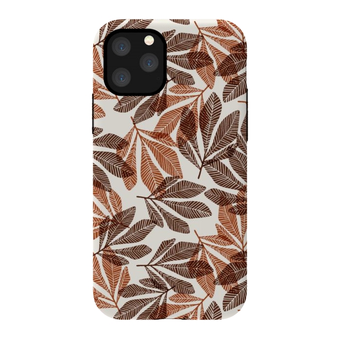 iPhone 11 Pro StrongFit Lacy Leaves by Tiny Thistle Studio
