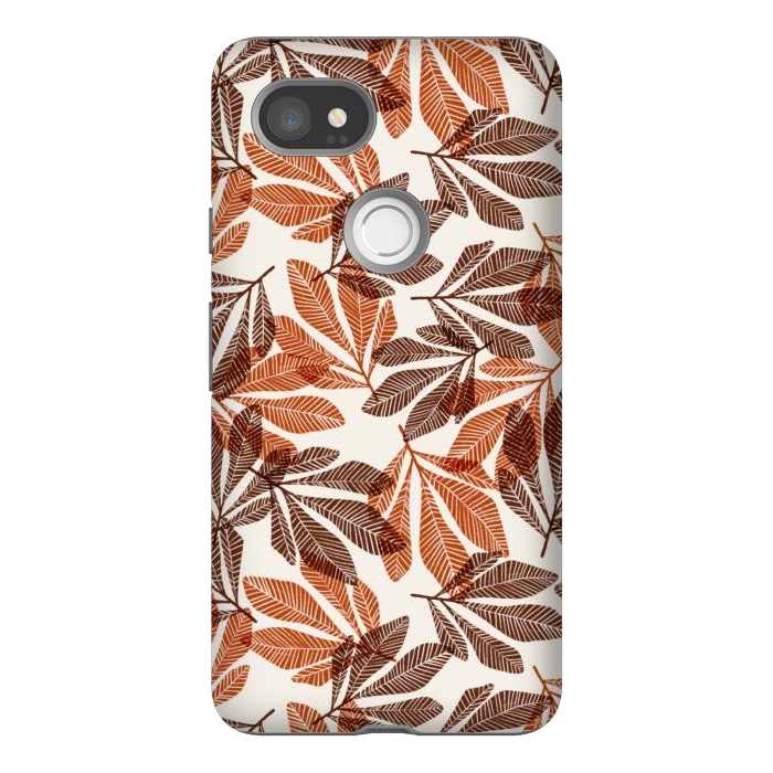 Pixel 2XL StrongFit Lacy Leaves by Tiny Thistle Studio