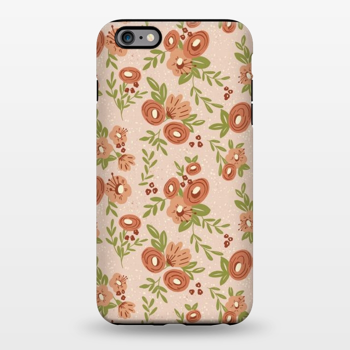 iPhone 6/6s plus StrongFit Coral Flowers by Tiny Thistle Studio