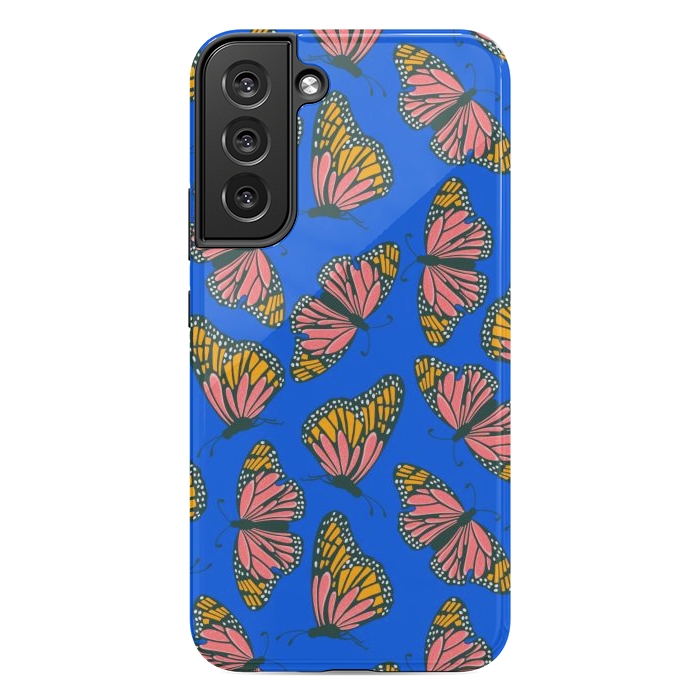 Galaxy S22 plus StrongFit Bright Butterflies by Tiny Thistle Studio