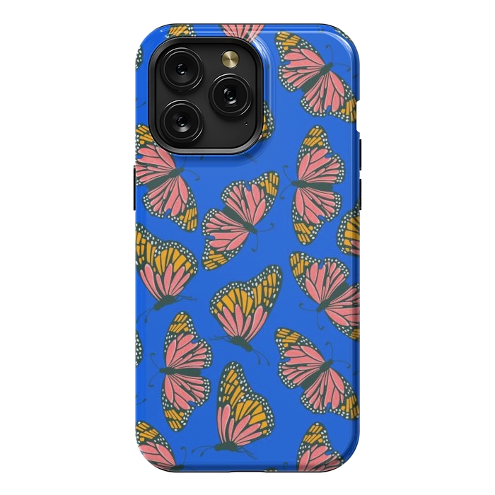 iPhone 15 Pro Max StrongFit Bright Butterflies by Tiny Thistle Studio