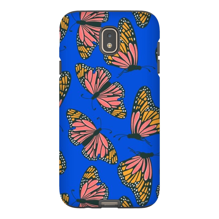 Galaxy J7 StrongFit Bright Butterflies by Tiny Thistle Studio