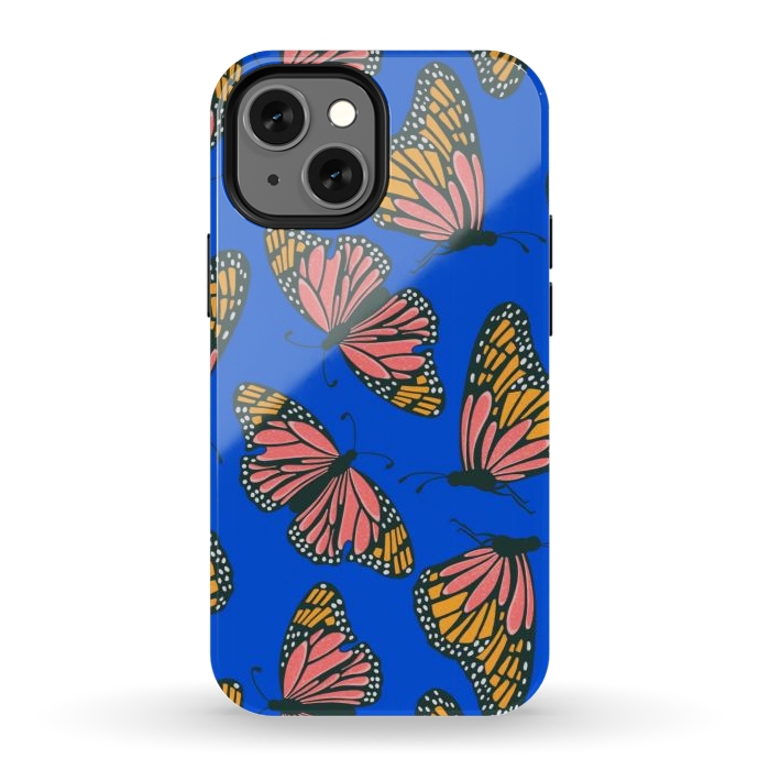 iPhone 12 mini StrongFit Bright Butterflies by Tiny Thistle Studio