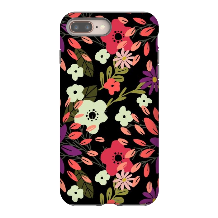 iPhone 7 plus StrongFit Bright Floral by Tiny Thistle Studio
