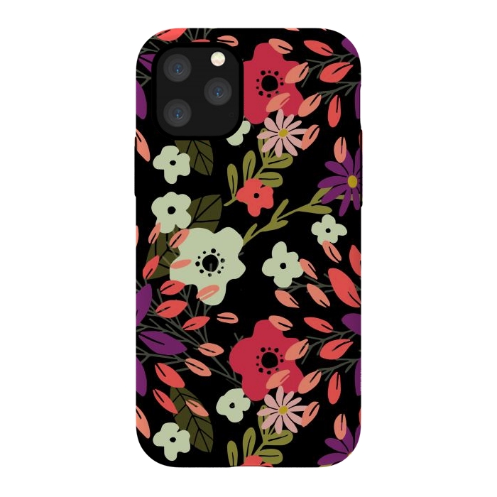iPhone 11 Pro StrongFit Bright Floral by Tiny Thistle Studio