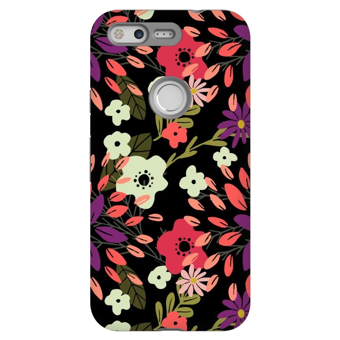 Pixel StrongFit Bright Floral by Tiny Thistle Studio