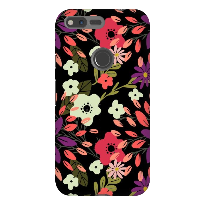 Pixel XL StrongFit Bright Floral by Tiny Thistle Studio