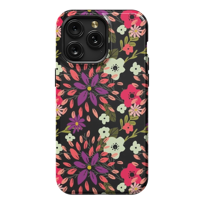 iPhone 15 Pro Max StrongFit Bright Floral by Tiny Thistle Studio