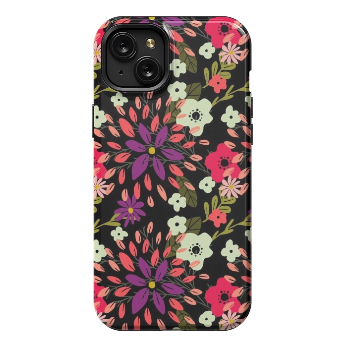 iPhone 15 Plus StrongFit Bright Floral by Tiny Thistle Studio