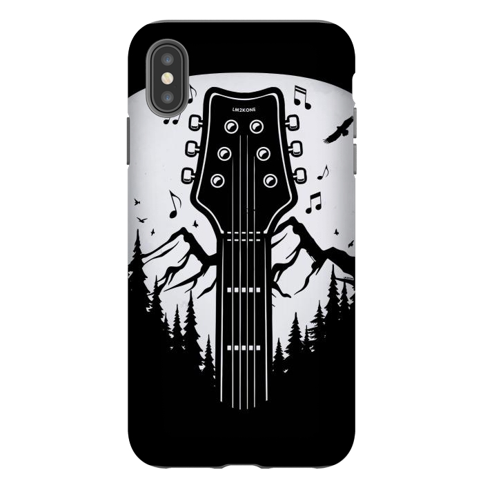 iPhone Xs Max StrongFit Forest Guitar Pick by LM2Kone
