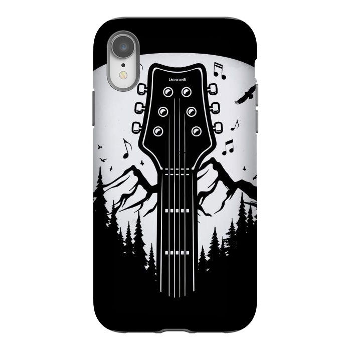 iPhone Xr StrongFit Forest Guitar Pick by LM2Kone