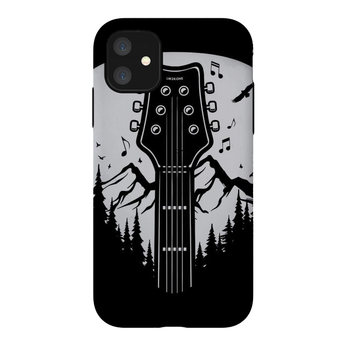iPhone 11 StrongFit Forest Guitar Pick by LM2Kone