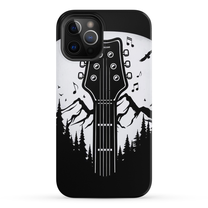 iPhone 12 Pro StrongFit Forest Guitar Pick by LM2Kone