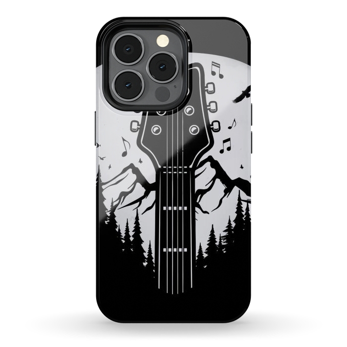 iPhone 13 pro StrongFit Forest Guitar Pick by LM2Kone