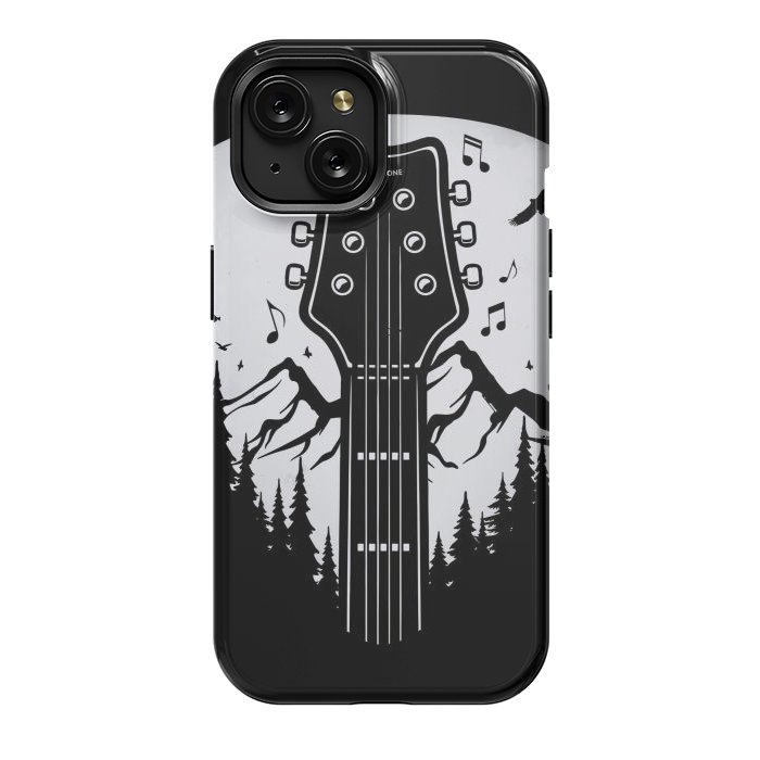 iPhone 15 StrongFit Forest Guitar Pick by LM2Kone