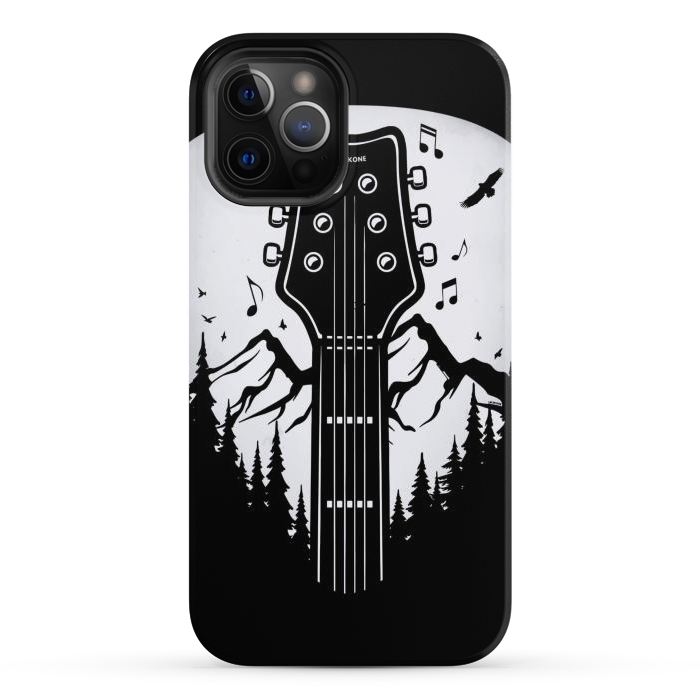 iPhone 12 Pro Max StrongFit Forest Guitar Pick by LM2Kone