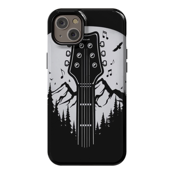 iPhone 14 Plus StrongFit Forest Guitar Pick by LM2Kone